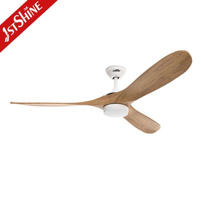 60 Inch Ceiling Fan With Wooden Blade And Dimmable Light Bldc Motor Energy Saving