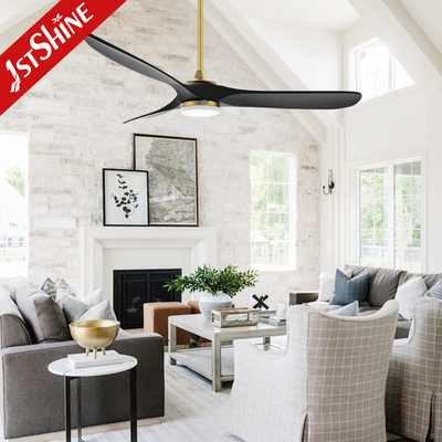 Remote Led Ceiling Fan Light Indoor Decorative Modern Black energy saving