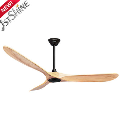OEM Remote Control Bldc Solid Wood Ceiling Fan With LED Lighting