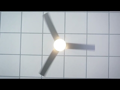 Moderne dimbare LED-plafondventilator 6 snelheden afstandsbediening 52"