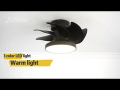 Decoratieve stille DC-motor, inbouw kleine plafondventilator met led-licht