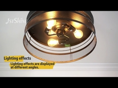 Slaapkamer ETL 42 inch boerderij onzichtbare plafondventilator met verlichting