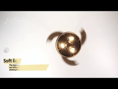 Boerderij industriële inbouw zwarte plafondventilator voor woonkamer slaapkamer keuken