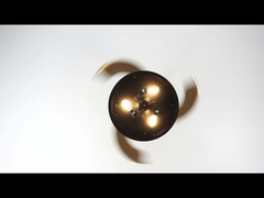 Bladloze boerderijplafondventilator met licht, klein, modern, industrieel