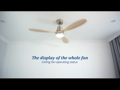 OEM Slimme 110v Stevige Houten Plafondventilatorkleur die AC Motor veranderen