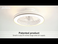 Dimmable Geleide Plafondventilator met de Verre van het 6-snelheid Slaapkamer Keus Lage Profiel