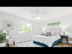 Traditionele 35W Decoratieve Plafondventilator Trekketen 4 MDF Messen Voor Slaapkamer