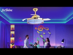 Kleurveranderend 3000K terugtrekbaar plafondventilator licht voor hotel slaapkamer