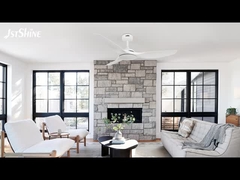 52 inch witte plafondventilator zonder licht ABS blad Smart APP Control