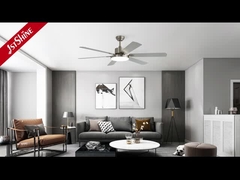 58 inch slaapkamer plafond ventilatoren met lichten omkeerbare stille DC motor MDF blad