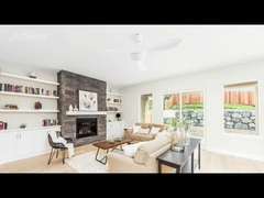 52 inch witte plafondventilator met dimbaar LED licht en afstandsbediening DC motor