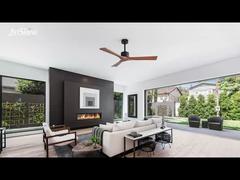 52'' Massief Houten Plafondventilator Natuurlijke Elegantie met Krachtige DC Motor