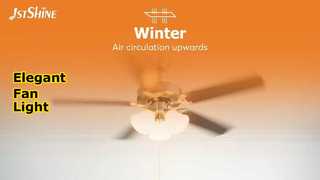 52 inch plafondventilator in Europese stijl met licht