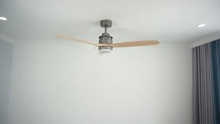 Inch DC-motor plafondventilator met houten blad