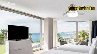 36 inch intrekbare plafondventilator LED-licht