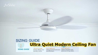 Modern 52 Inch Silent LED Ceiling Fan for Quiet Cooling