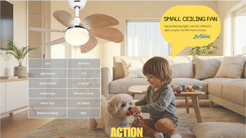 Laatste bedrijfsnieuws over Plafondventilatorlampen voor kinderkamers: veilig, stil en ontworpen voor moderne ruimtes