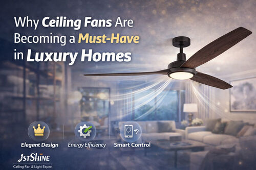 Laatste bedrijfsnieuws over Waarom plafondventilatoren een must-have worden in luxewoningen