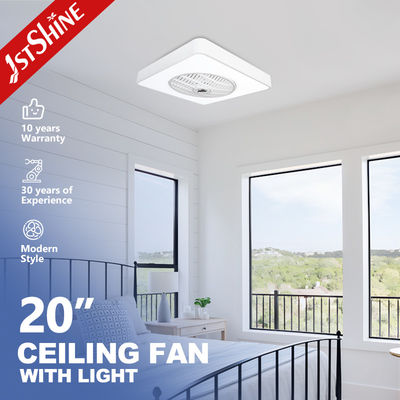 Goede prijs 20 die duim Mini Dimmable Led Ceiling Fan 7 PC-Bladenwit voor Binnengebruik wordt gebeëindigd online