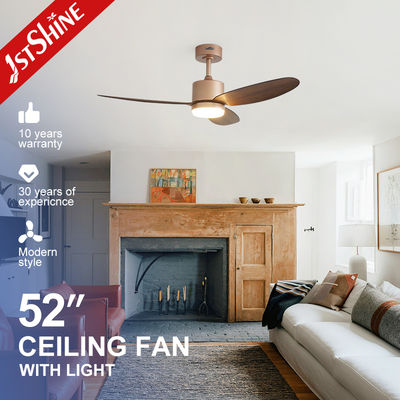 Goede prijs 52 inch Rose Gold Finish Decorative Ceiling Fan met licht en DC motor online