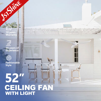 Goede prijs 52 inch witte moderne plafondventilator met licht en ABS-bladen online