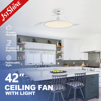 Goede prijs Ultra-dunne 42 inch slimme plafondventilator met terugtrekbare bladen en DC-motor online
