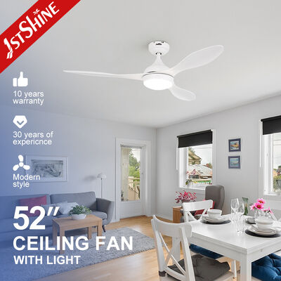 Kwaliteit 52 inch energiebesparende dimmable LED plafondventilator met afstandsbediening en multi-kleuren Fabriek