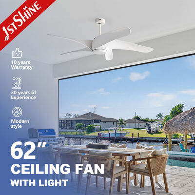 Kwaliteit 62-inch 5 ABS-bladige plafondventilator van kunststof met LED-verlichting en DC-motor Fabriek